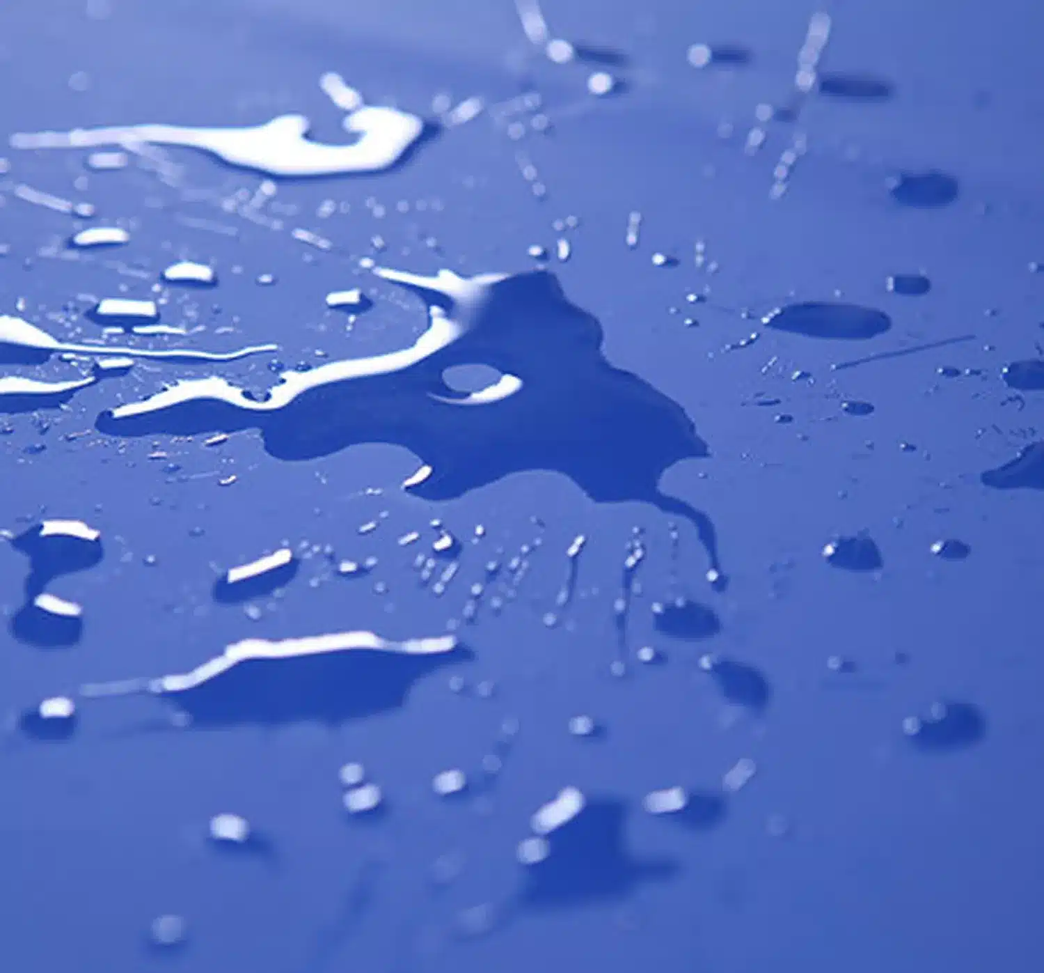 Liquid beading on waterproof PU surface